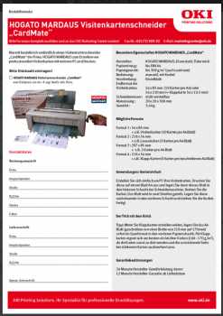 Business card cutter CardMate - 10540912