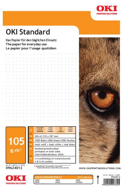 OKI Standard M-B-105 A3 (PU = 2 x 500 pages) (09624012)